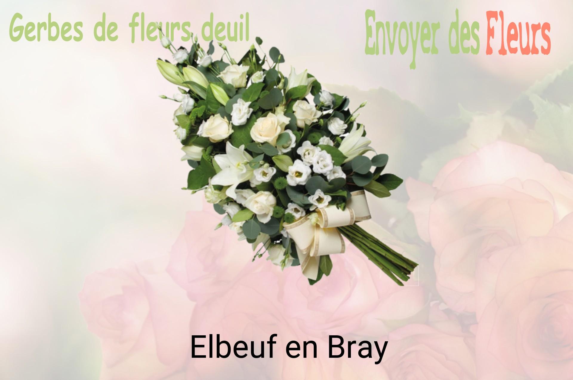 Gerbe de fleurs de deuil livrée à Elbeuf-en-Bray